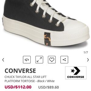 Black High-Top Canvas Sneakers Special edition platform